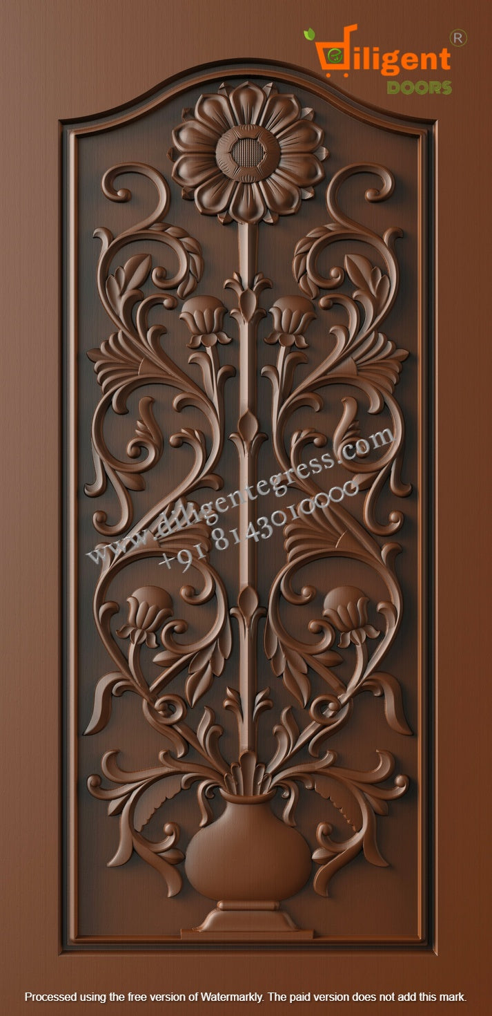 DEPL PM 142 Teakwood carving door