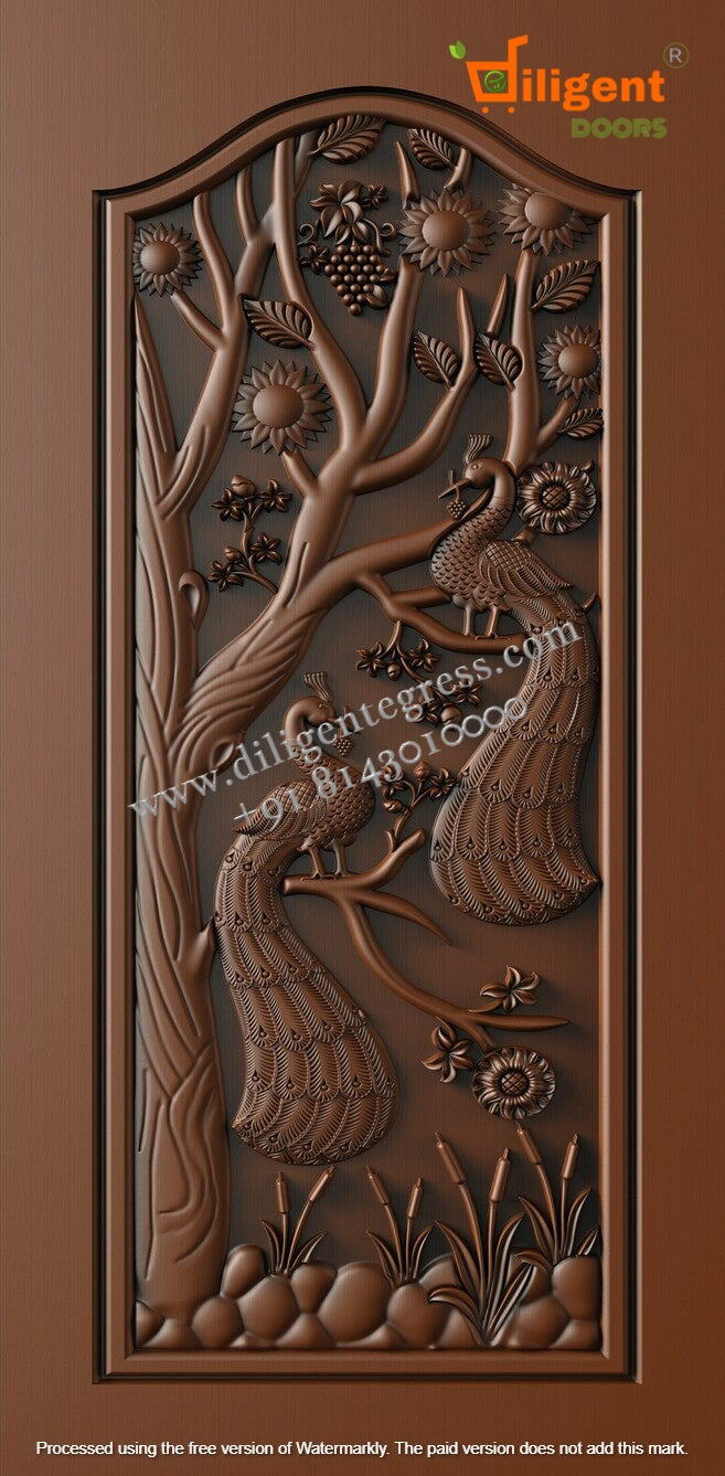 DEPL PM 84 Teakwood carving door