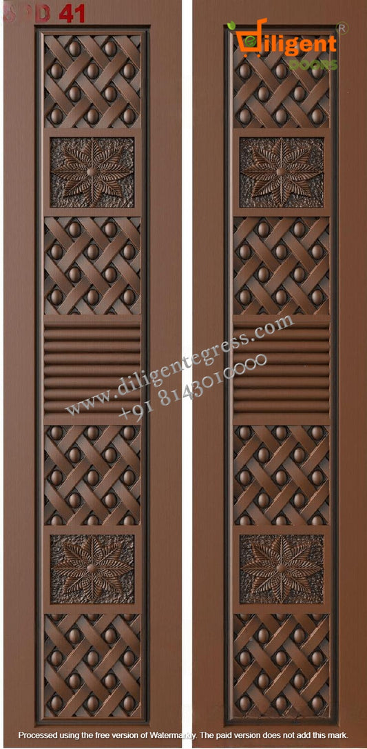 DEPL SDD 41 Teakwood carving door- Double