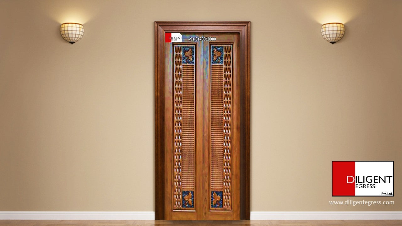 Teak door double Leaf Matt WA-DCD-01