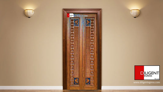 Teak door double Leaf Matt WA-DCD-01