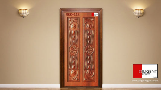 Teak door Double Leaf DEMRK114